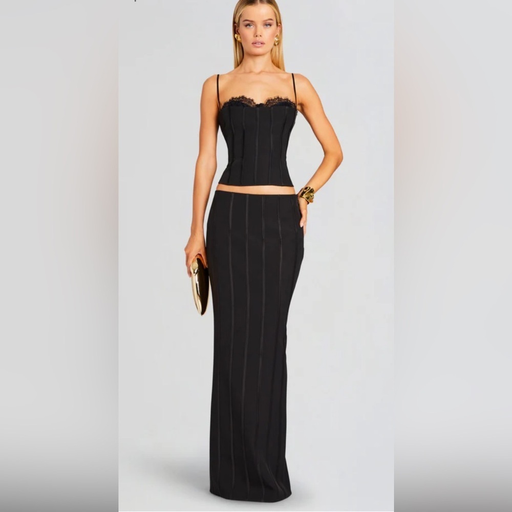 NEW Retrofete BRIAR SKIRT Black Size L